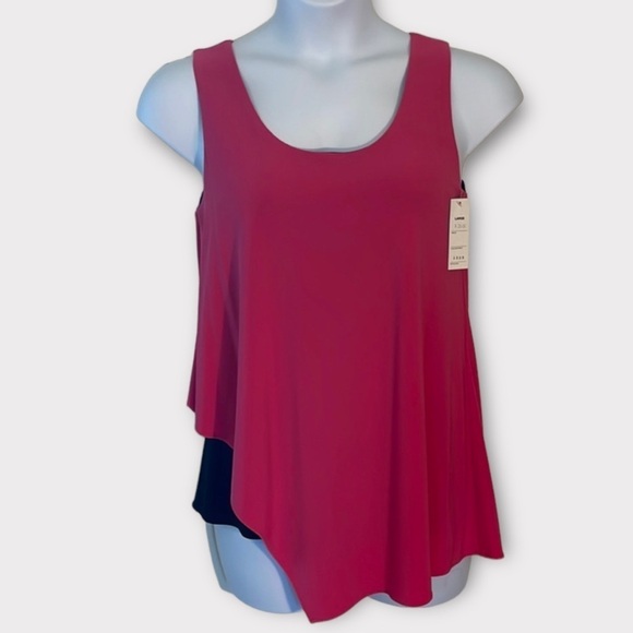 Sharon Max Dressy Hot Pink Barbie Core Tank Top Size L - Picture 1 of 3